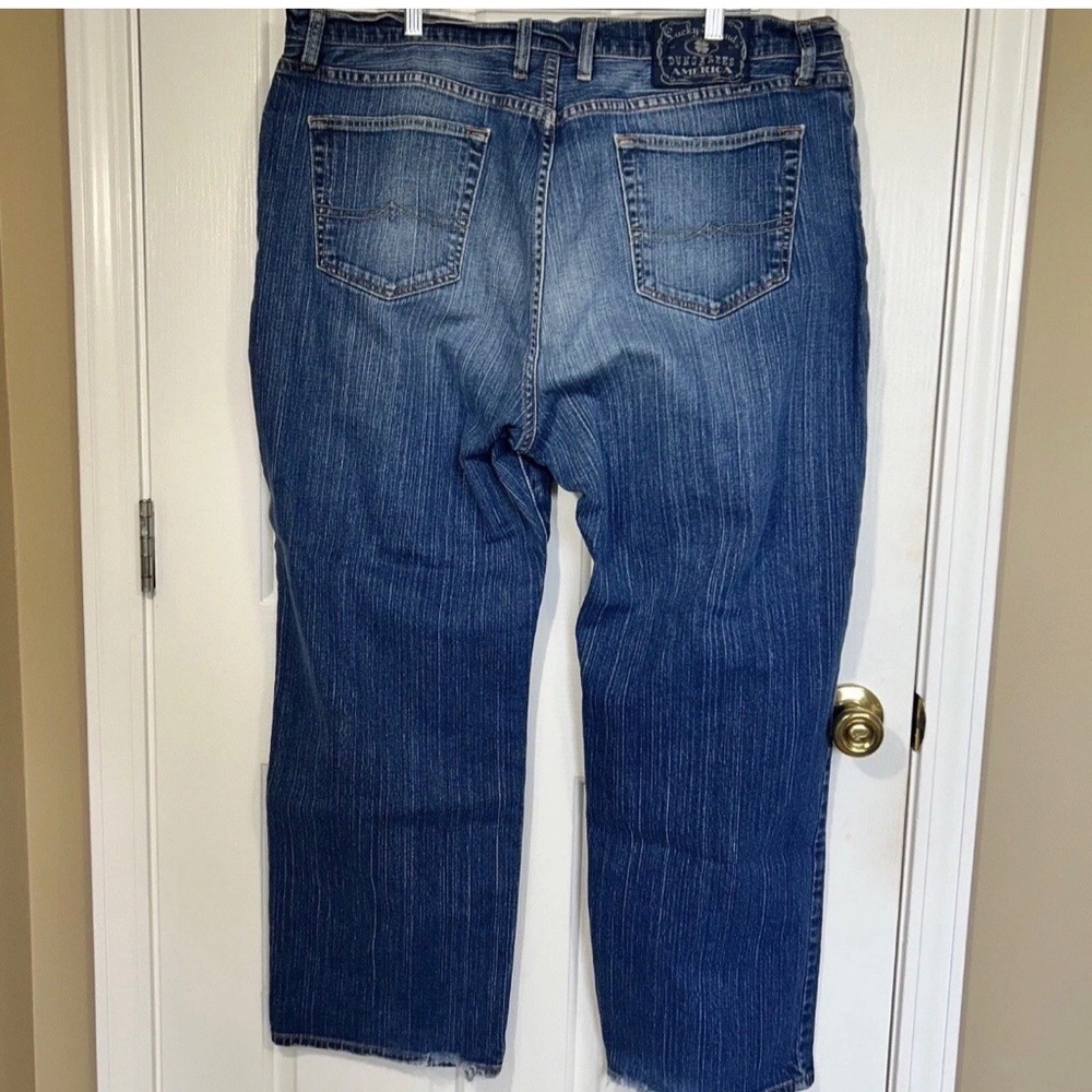Lucky Brand Women’s Bootcut Jeans Size 40 US 22/24 Short Blue Denim Relaxed Fit